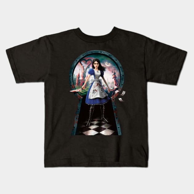 Alice: Madness Returns Kids T-Shirt by Lhethril